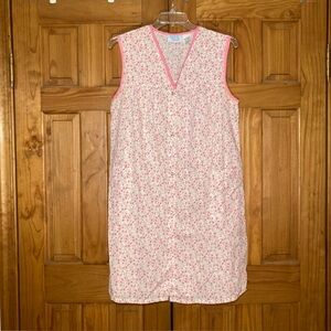 NWOT Vintage Ashley Taylor Intimates Snap Front Housecoat Nightgown Size L